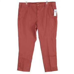 Coldwater Creek Pants Womens Cinnamon Stretch Chino Straight Leg 22W NWT